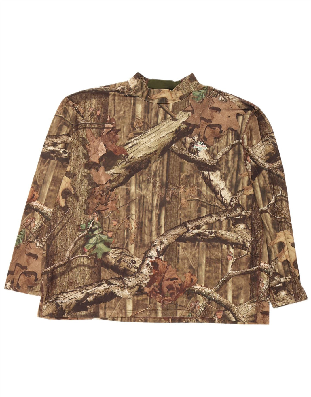 Russell Athletic Mens Graphic Top Long Sleeve 3XL Brown Camouflage