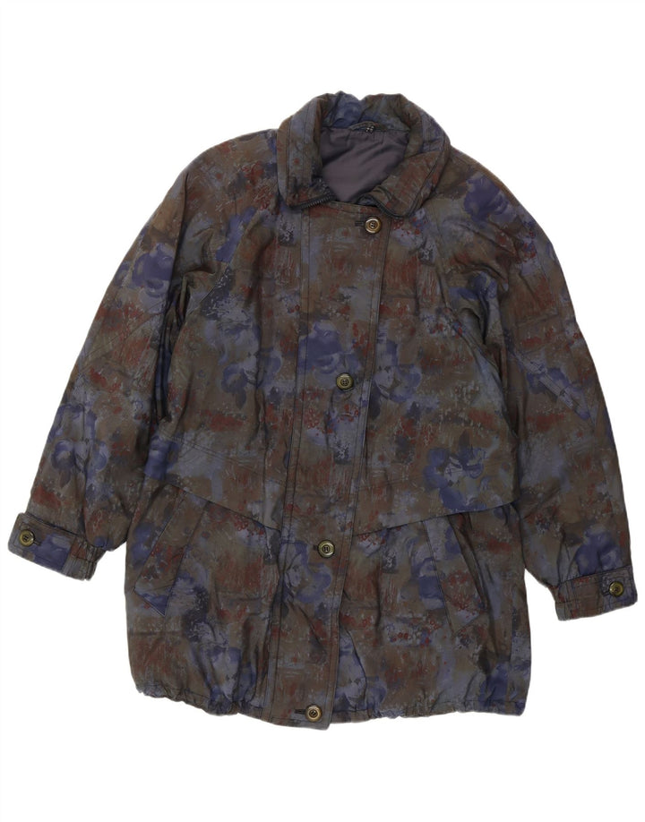 YOUR SIXTH SENSE Womens Windbreaker Coat UK 12 Medium Multicoloured Floral