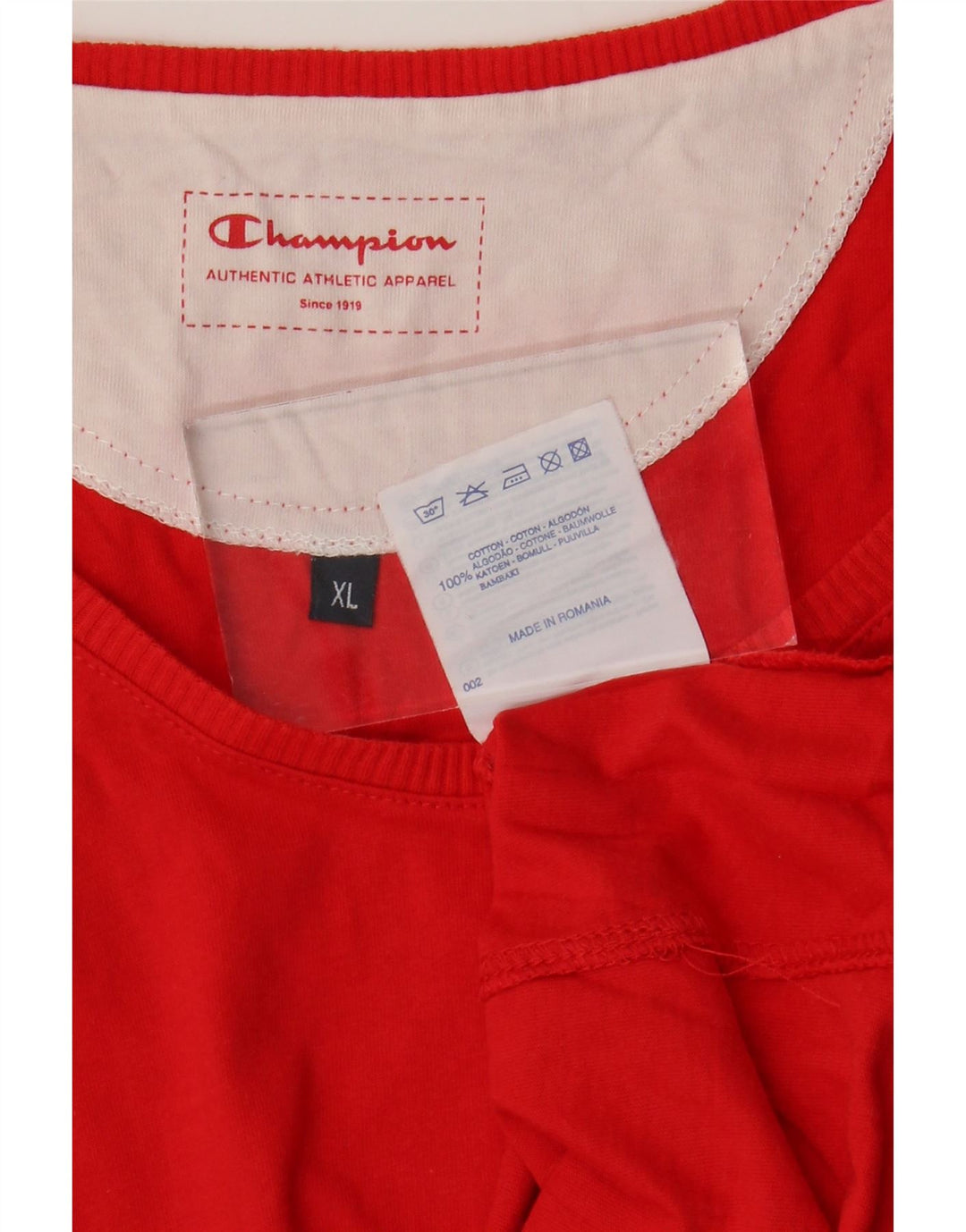 Champion Womens Vest Top UK 18 XL Red Cotton