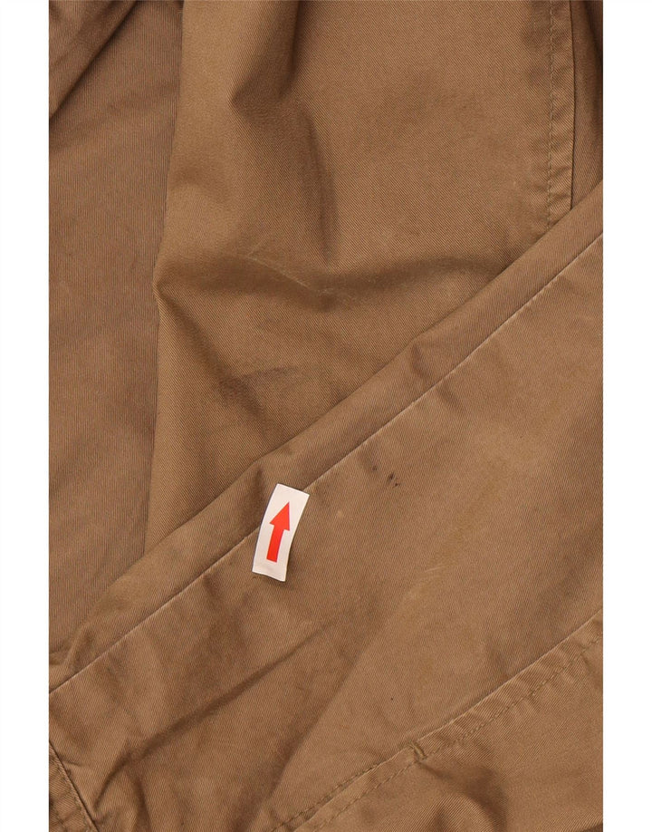 Gant Mens Bomber Jacket UK 40 Large Brown Cotton