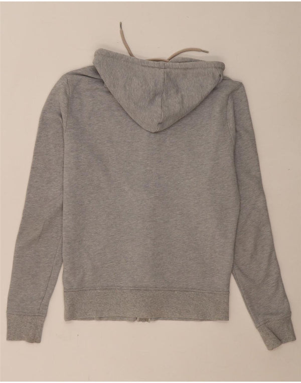 TOMMY HILFIGER Mens Graphic Zip Hoodie Sweater Small Grey Cotton