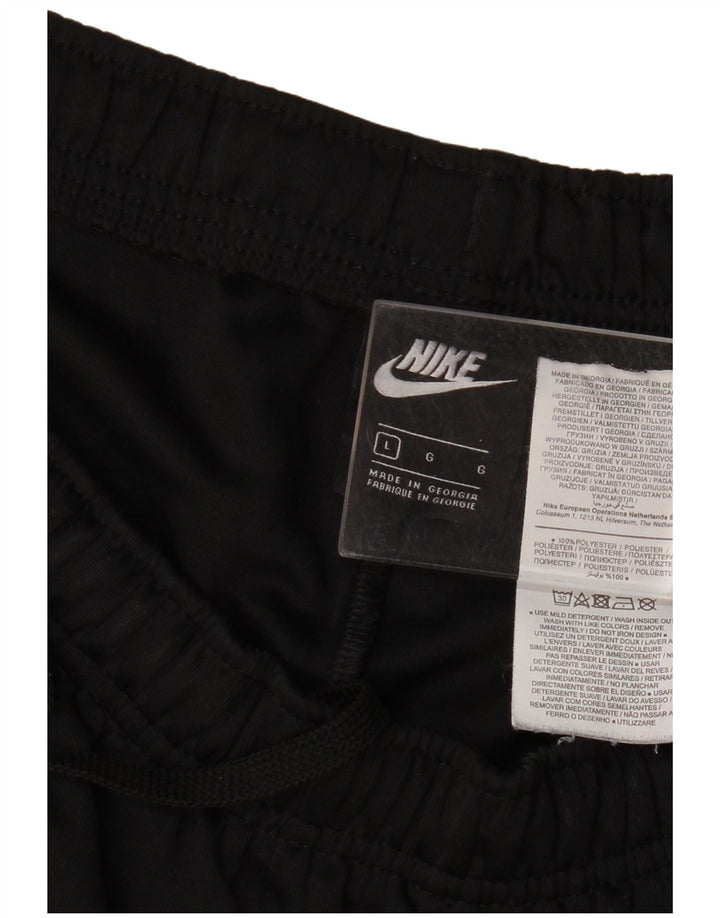 Nike Mens Tracksuit Trousers Joggers Large Black Polyester