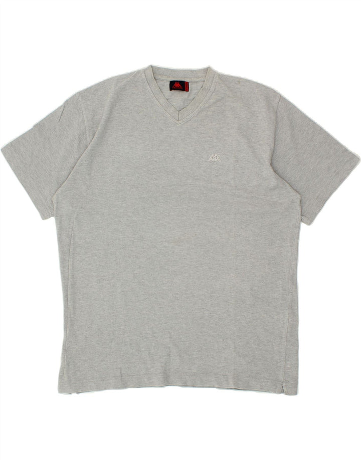 KAPPA Mens T-Shirt Top XL Grey Cotton Vintage Kappa and Second-Hand Kappa from Messina Hembry 