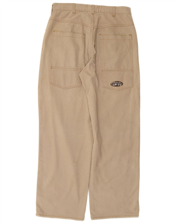 GANG Mens Tapered Casual Trousers 2XL W42 L32 Beige Cotton