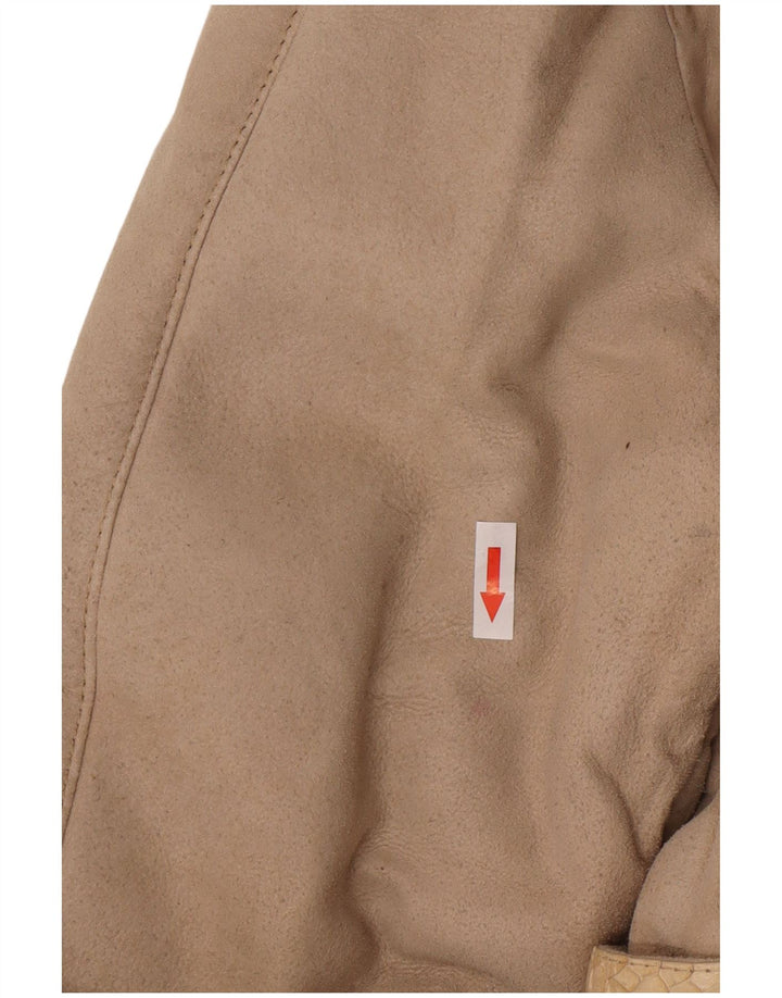 Vintage Womens Shearling Coat UK 14 Medium Beige Shearling