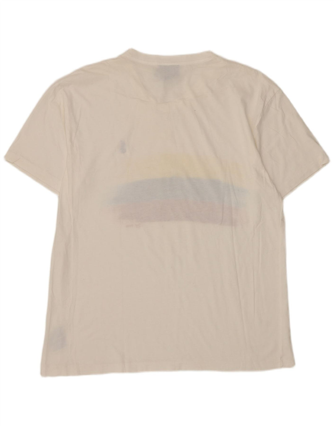 Polo Ralph Lauren Mens Graphic T-Shirt Top Medium White Cotton