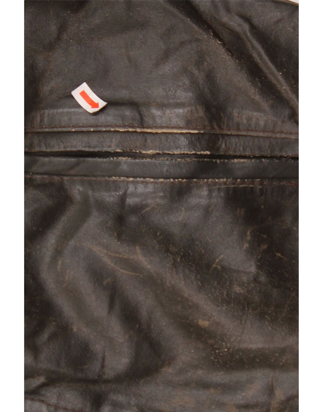 VINTAGE Womens 3/4 Sleeve Leather Jacket UK 14 Medium Brown Leather