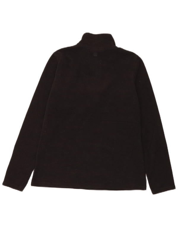 Mountain Warehouse Womens Zip Neck Fleece Jumper UK 14 Medium Black