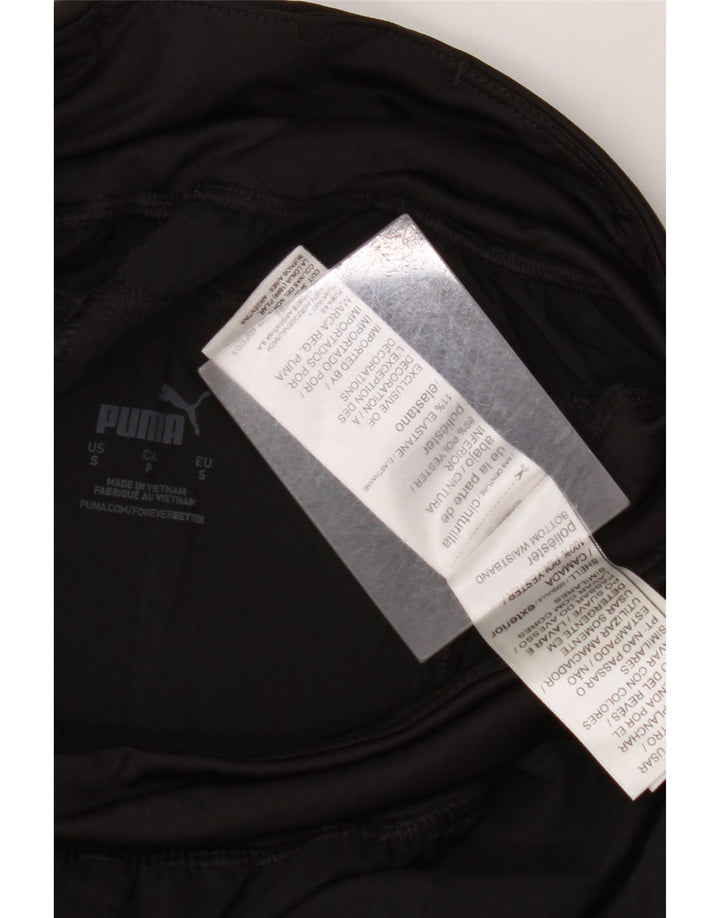 PUMA Womens Tracksuit Trousers Joggers UK 10 Small  Black Polyester