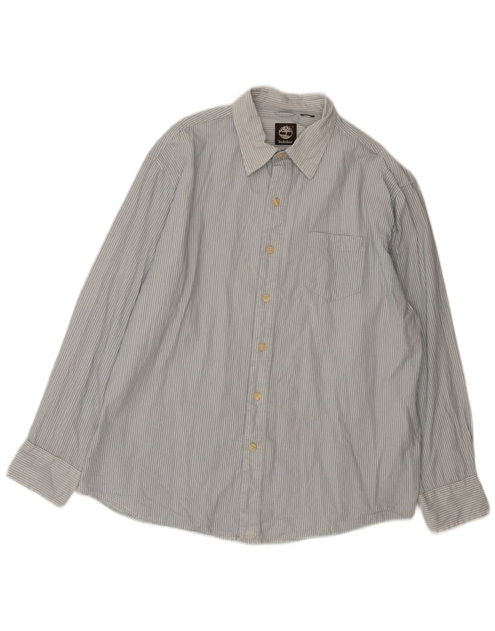 TIMBERLAND Mens Shirt XL White Striped