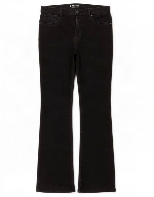 Marks & Spencer Womens Per Una Bootcut Jeans UK 14 Large W32 L30 Black