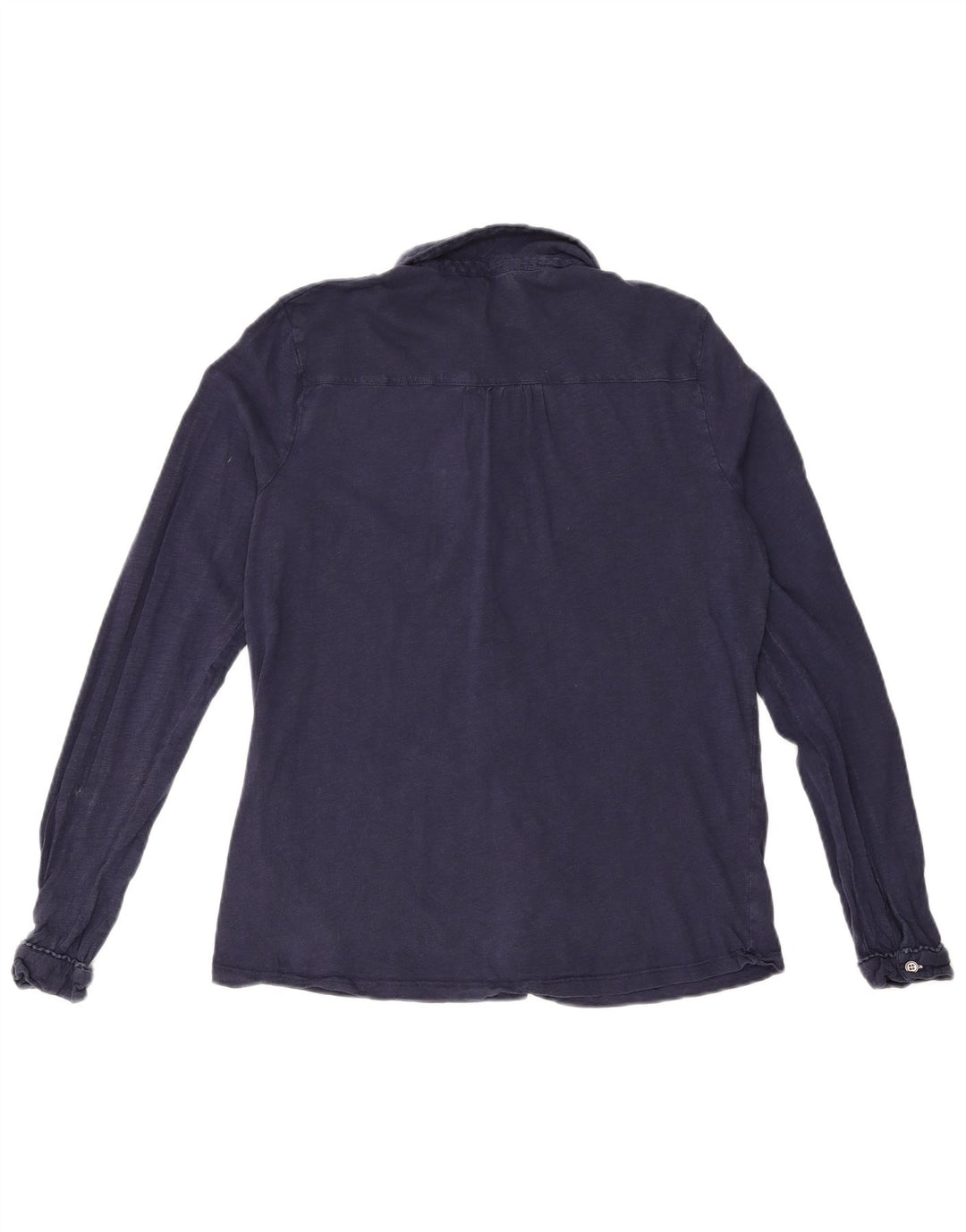 White Stuff Womens Shirt UK 12 Medium Navy Blue Cotton