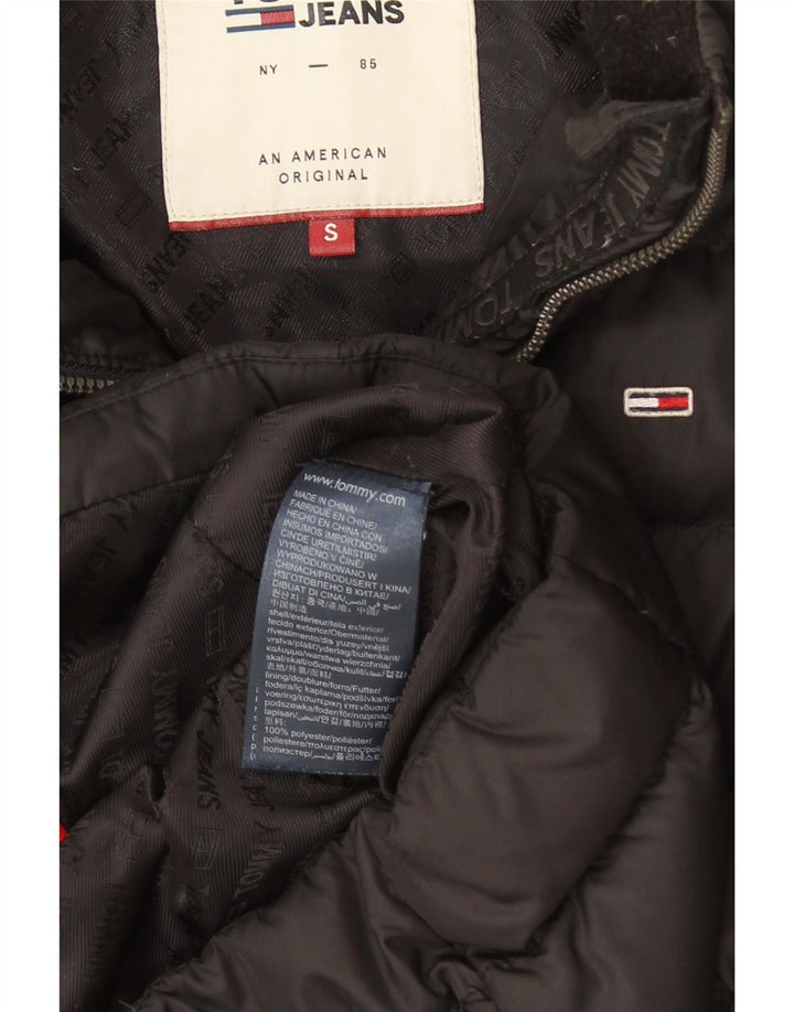 Tommy Hilfiger Mens Padded Jacket UK 36 Small Black Polyester