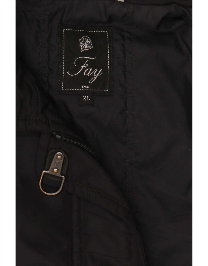Fay Womens Windbreaker Jacket UK 18 XL Black