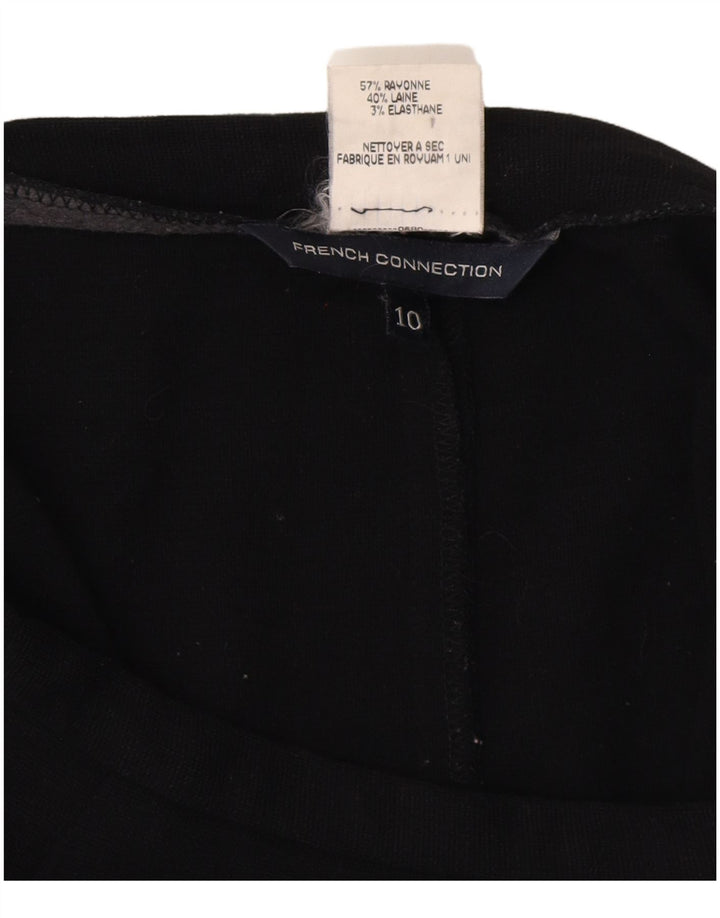 FRENCH CONNECTION Womens A-Line Skirt UK 10 Small W27  Black Viscose