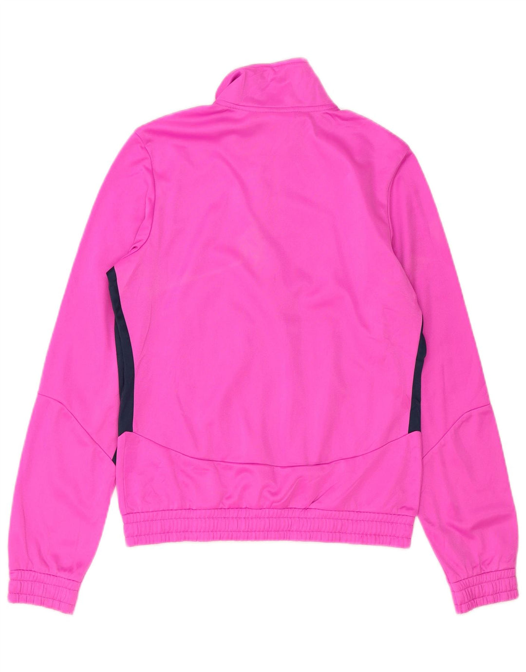 Diadora Womens Tracksuit Top Jacket UK 10 Small Pink Colourblock Polyester