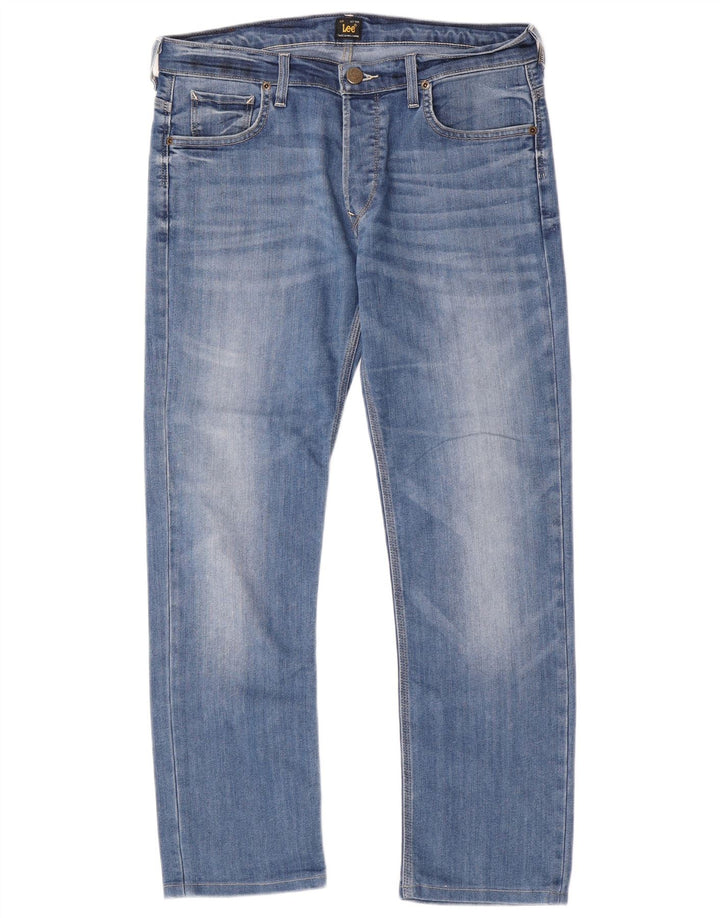 Lee Mens Powell Slim Jeans W34 L28 Blue Cotton