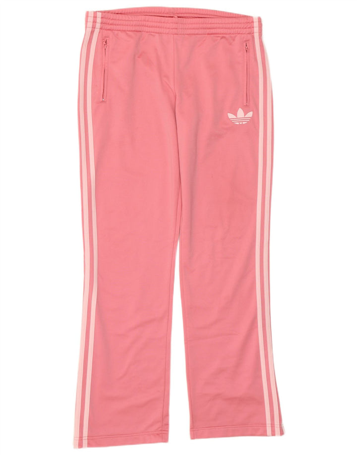 Adidas Womens Tracksuit Trousers EU 44 Large  Pink Polyester