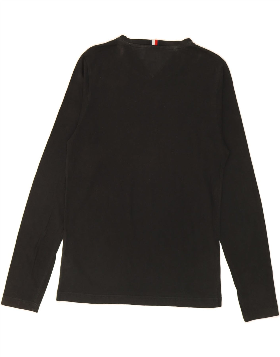 TOMMY HILFIGER Mens Graphic Top Long Sleeve Small Black Cotton Vintage Tommy Hilfiger and Second-Hand Tommy Hilfiger from Messina Hembry 
