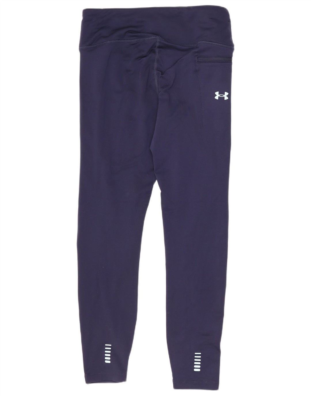 Under Armour Womens Graphic Leggings UK 12 Medium Navy Blue Polyester