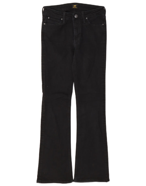 Lee Womens Hoxie Bootcut Jeans W28 L31 Black Cotton