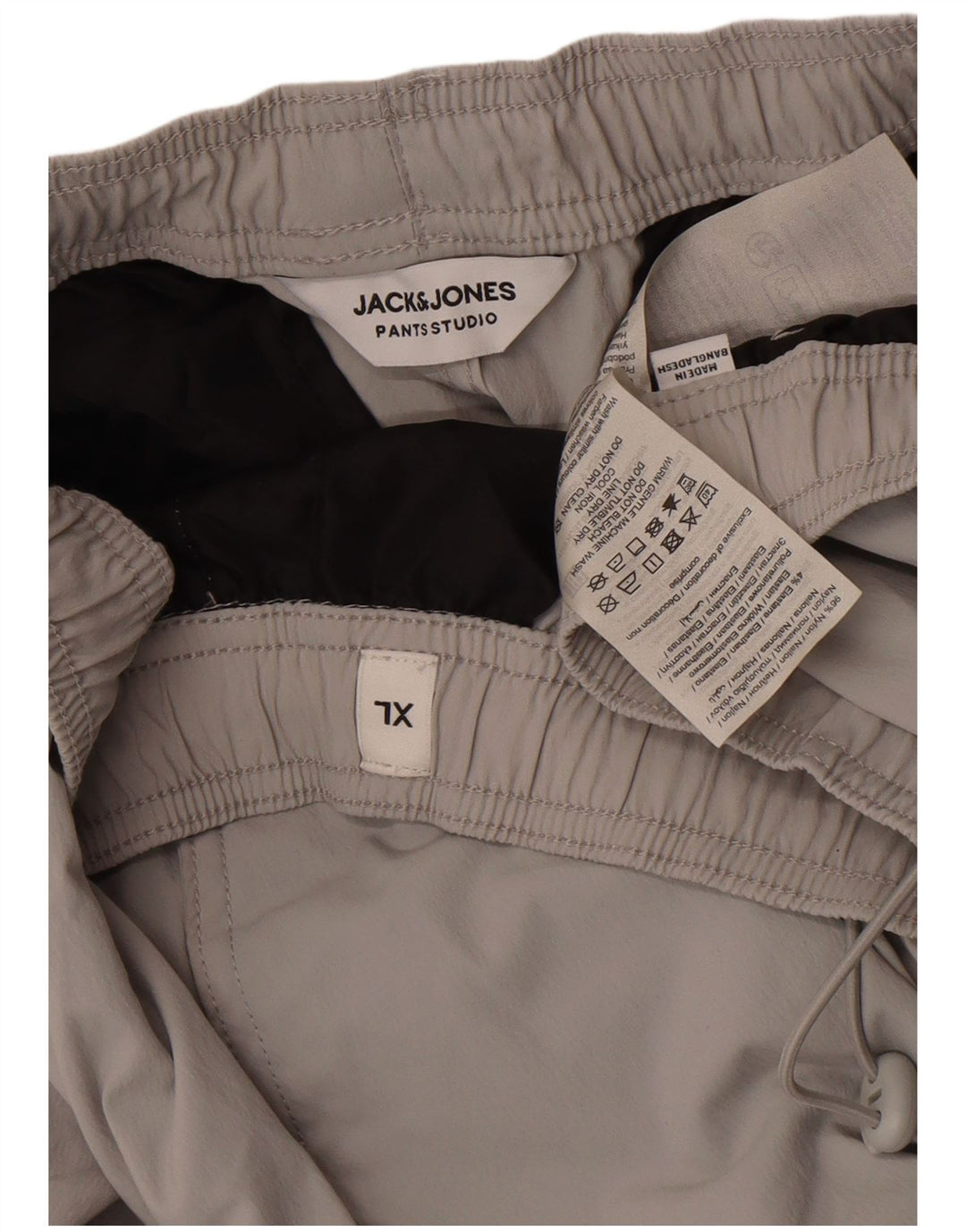 Jack & Jones Mens Cargo Tracksuit Trousers XL  Grey Nylon