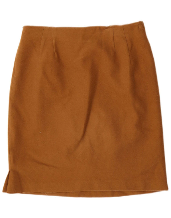 KILKENNY Womens Straight Skirt UK 16 Large W34 Brown Wool