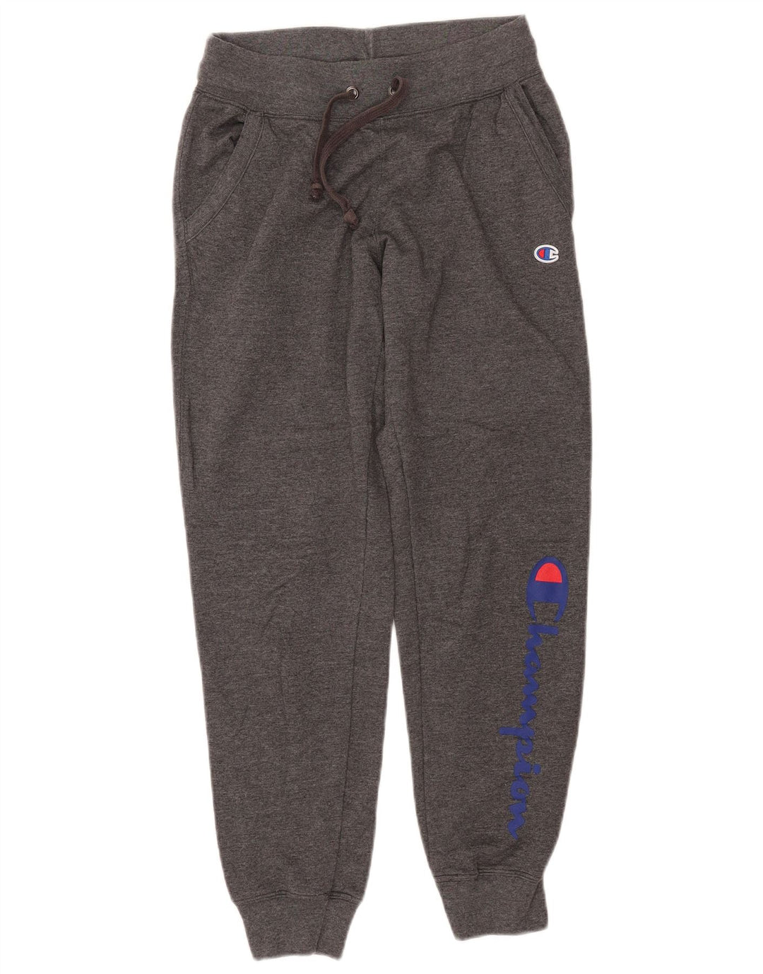 CHAMPION Womens Graphic Tracksuit Trousers Joggers UK 10 Small  Grey