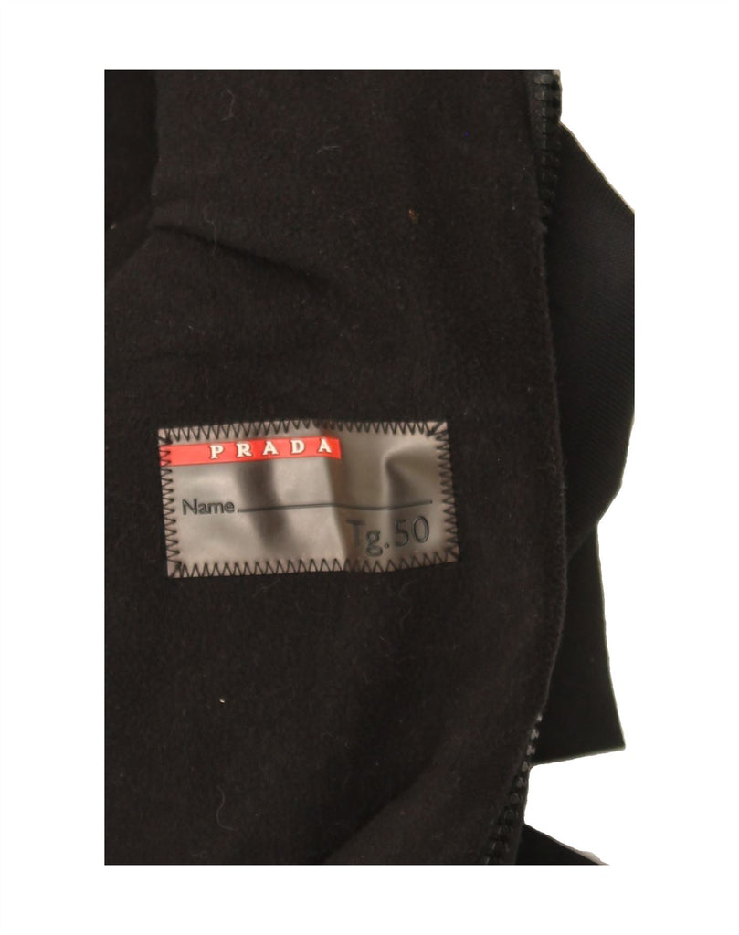 PRADA Mens Windbreaker Jacket IT 50 Large Black Vintage Prada and Second-Hand Prada from Messina Hembry 
