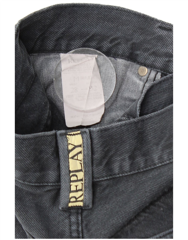 Replay Mens Straight Jeans  W28 L32 Grey Cotton