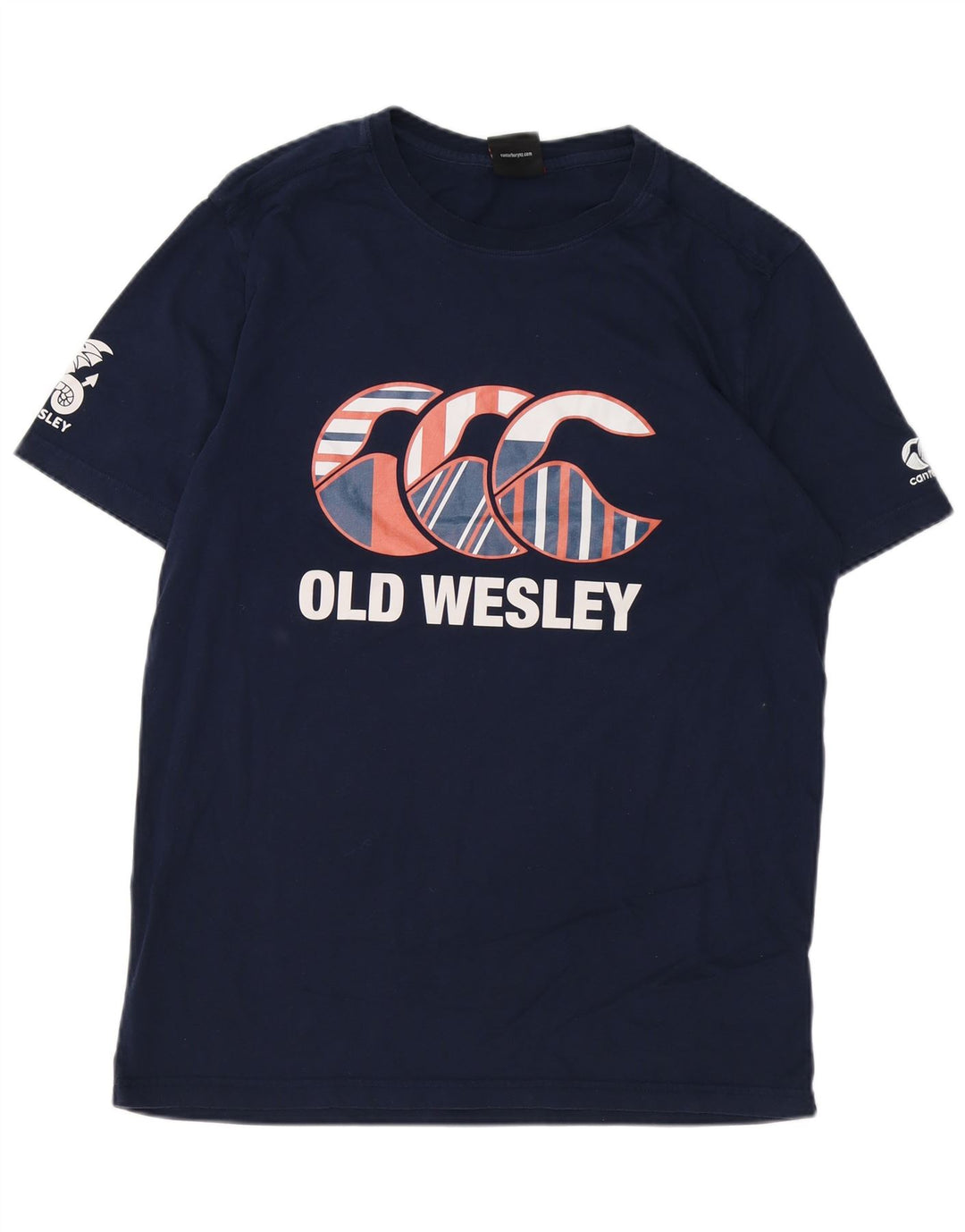 CANTERBURY Mens Graphic T-Shirt Top XL Navy Blue Cotton