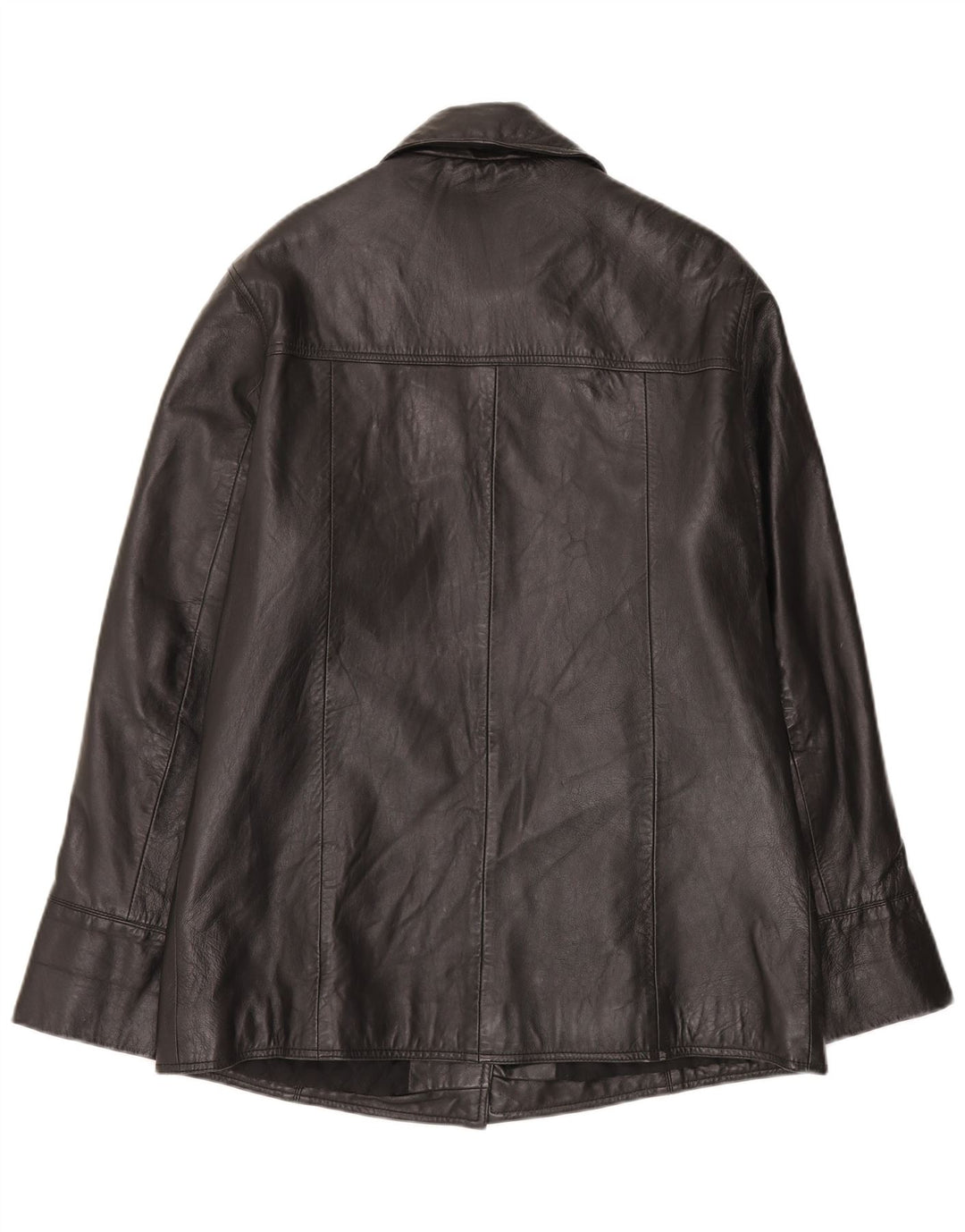 Conbipel Womens Leather Jacket IT 45 Medium Black