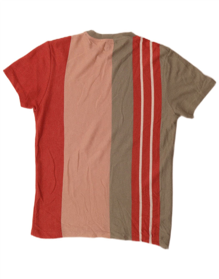 Zara Mens T-Shirt Top Medium Multicoloured Striped