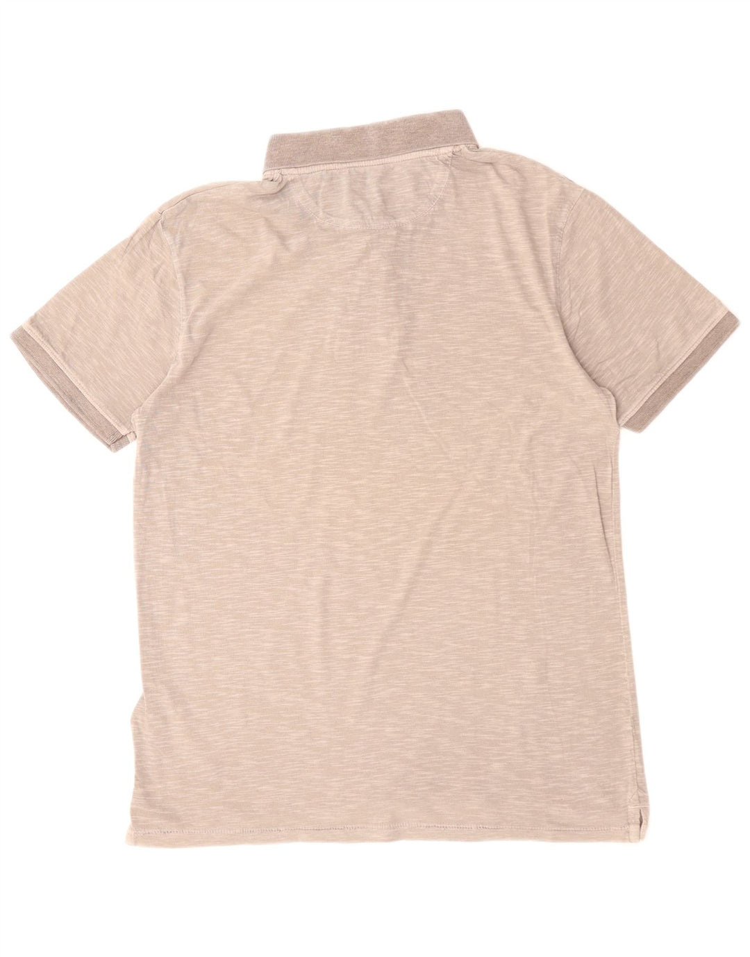 TIMBERLAND Mens Slim Fit Polo Shirt Medium Grey Flecked Cotton