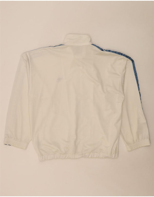 Diadora Mens Graphic Tracksuit Top Jacket UK 42 Large White Colourblock