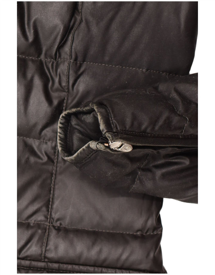 Belstaff Womens Padded Coat IT 44 Medium Black Polyester Classic