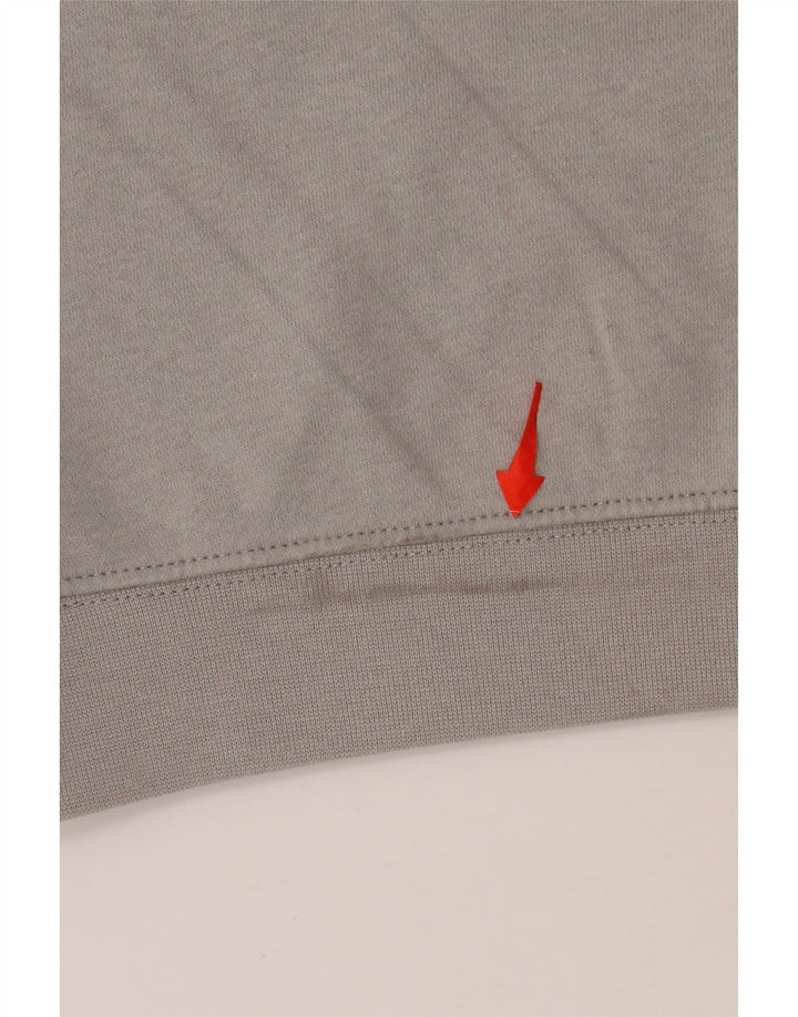 NIKE Boys Graphic Sweatshirt Jumper 4-5 Years Small Black Colourblock