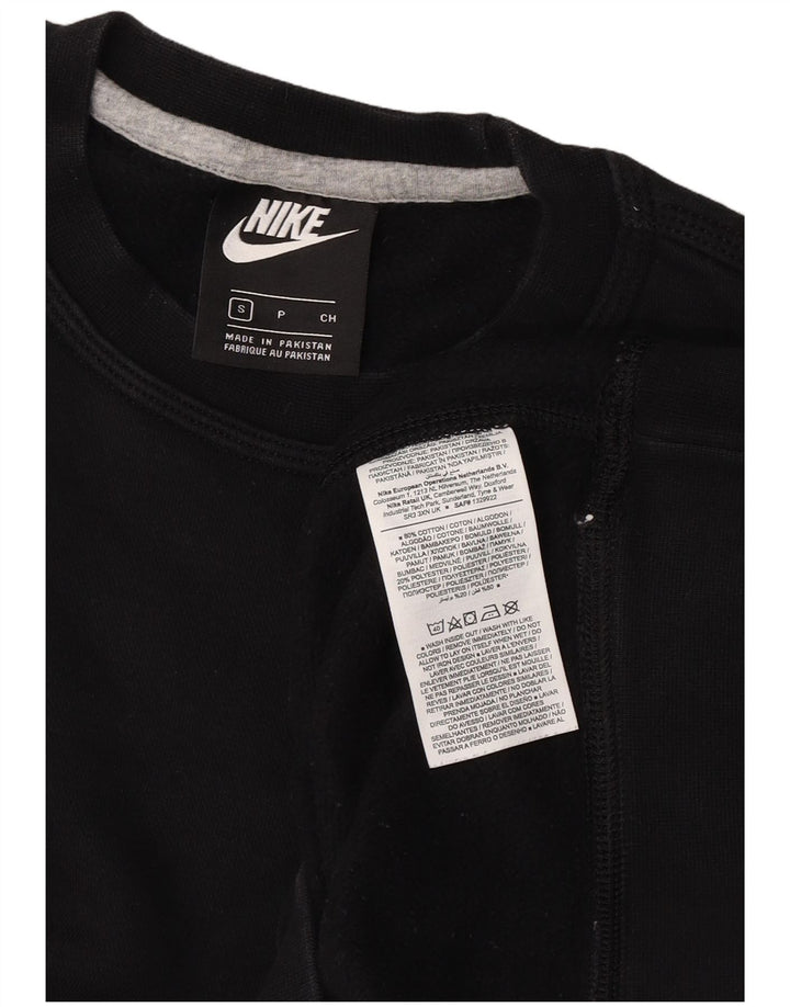 Nike Mens Sweatshirt Jumper Small Black Cotton
