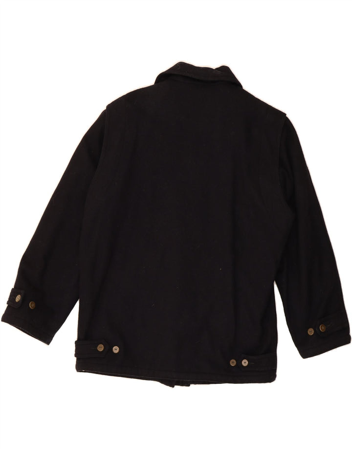 FACIBA Mens Windbreaker Jacket IT 50 Large Navy Blue Wool Vintage Faciba and Second-Hand Faciba from Messina Hembry 