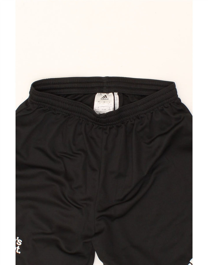 ADIDAS Boys Sport Shorts 13-14 Years Black Polyester Vintage Adidas and Second-Hand Adidas from Messina Hembry 
