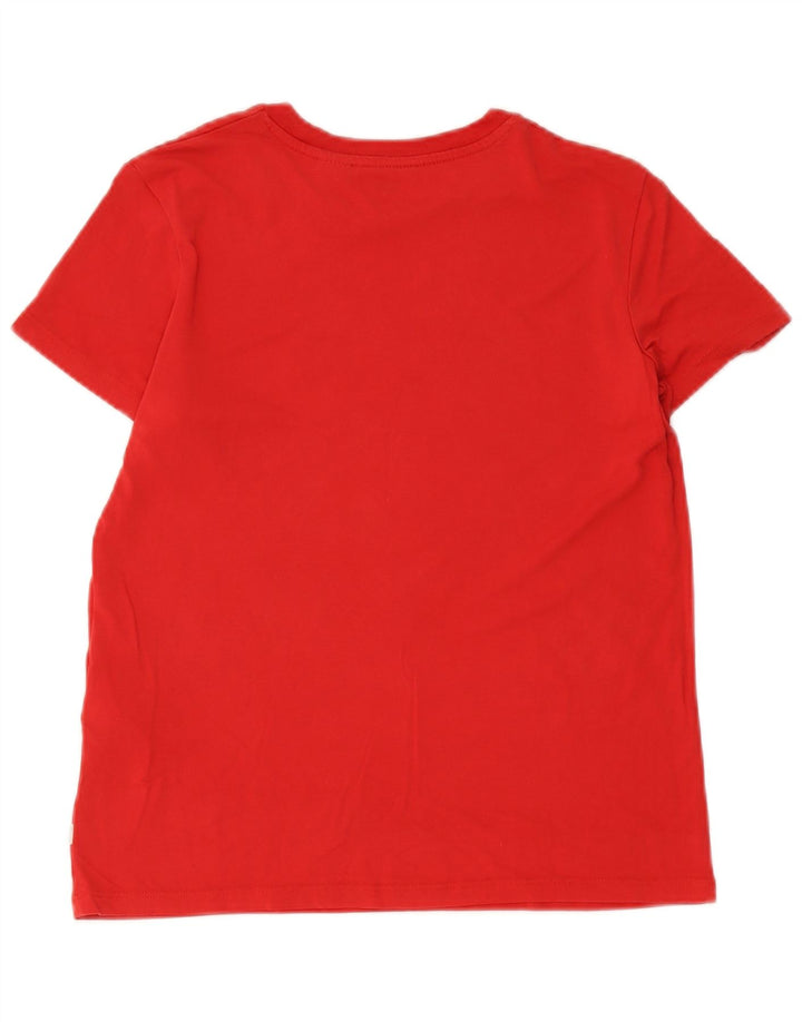 Levi's Womens Graphic T-Shirt Top UK 12 Medium Red Modal