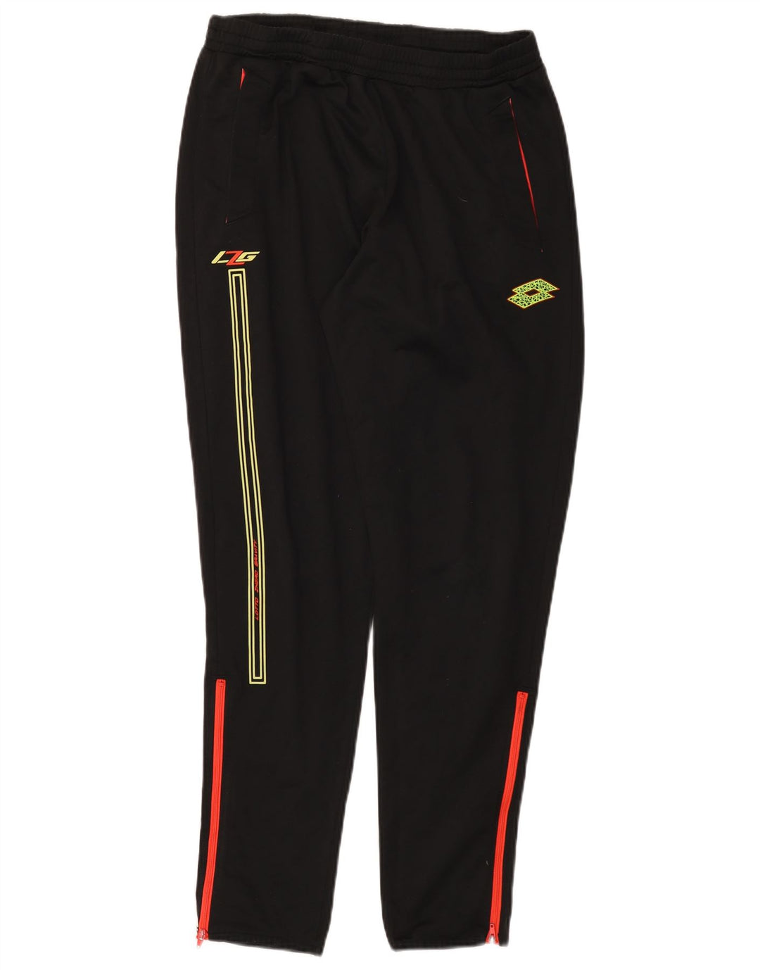 LOTTO Mens Graphic Tracksuit Trousers Small Black