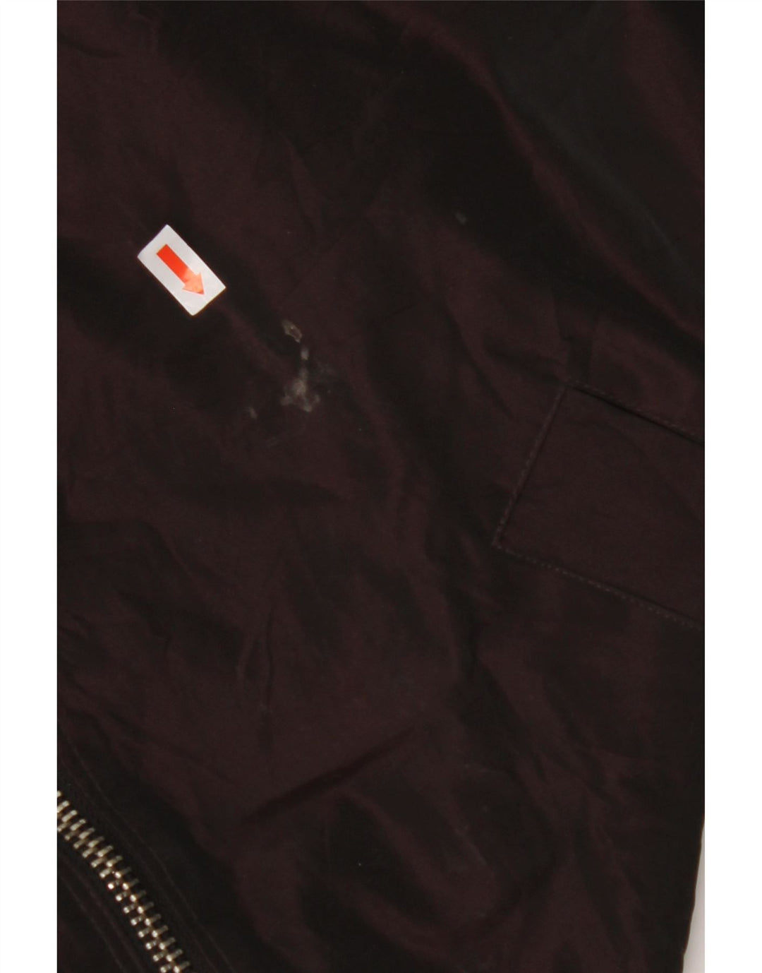 CALVIN KLEIN Womens Oversized Hooded Bomber Jacket UK 14 Medium Burgundy