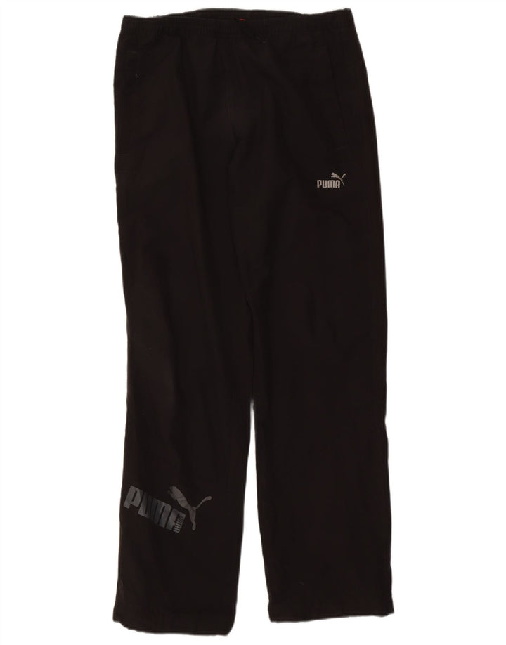 PUMA Mens Graphic Tracksuit Trousers Small  Black