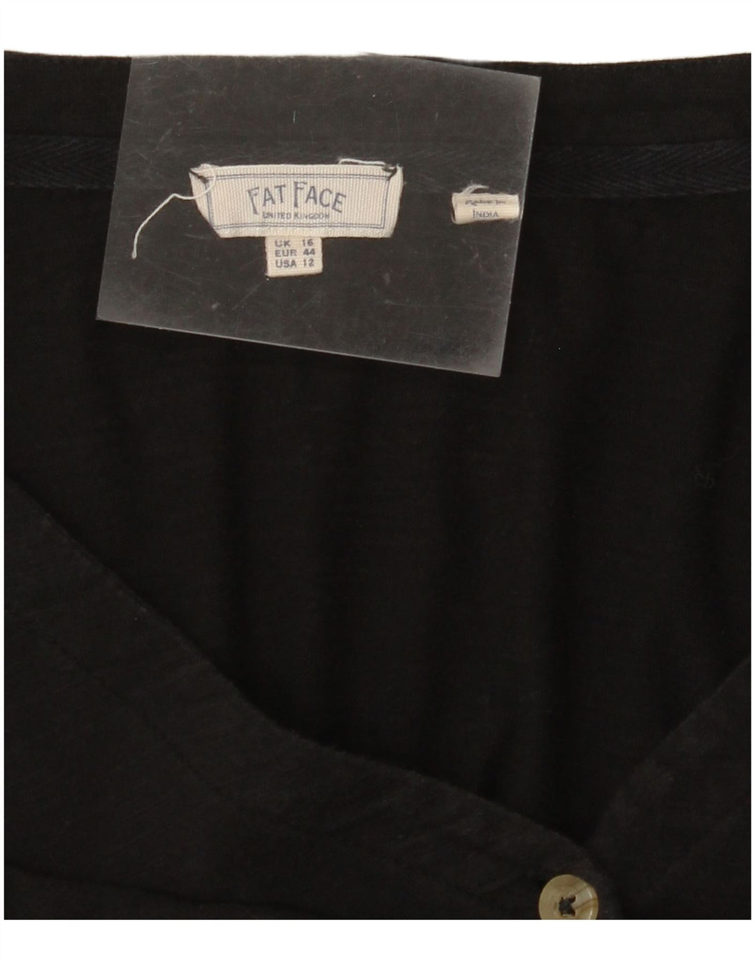 FAT FACE Womens Shirt Blouse UK 16 Large Black