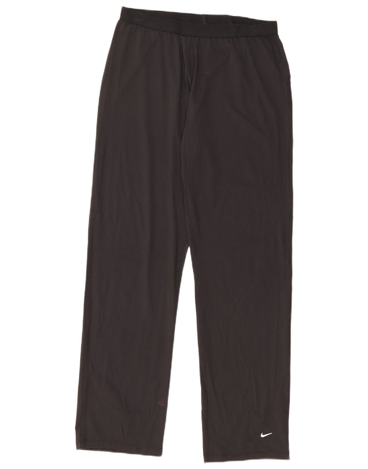 NIKE Womens Tracksuit Trousers US 8/10 Medium  Black Nylon