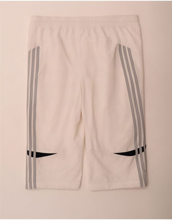 Adidas Mens Bermuda Sport Shorts Medium White Colourblock Polyester