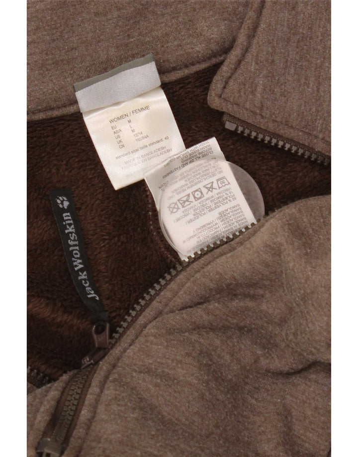 Jack Wolfskin Womens Liner Tracksuit Top Jacket UK 12/14 Medium Brown