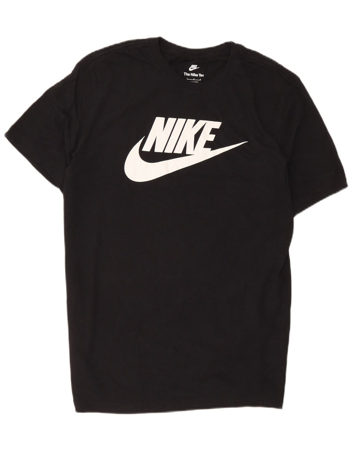 Nike Mens Graphic T-Shirt Top Large Black Cotton