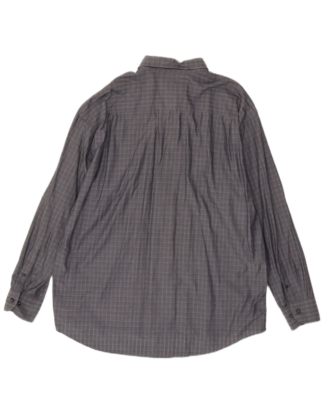 DANIEL HECHTER Mens Shirt 2XL Grey Check Cotton